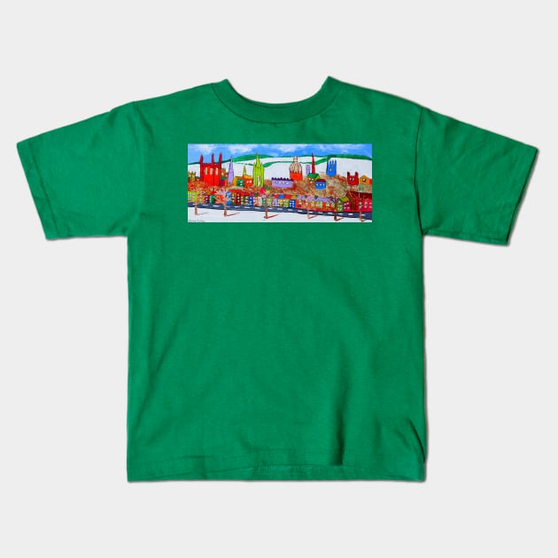 South Park, London Place Oxford Kids T-Shirt by Casimirasquirkyart